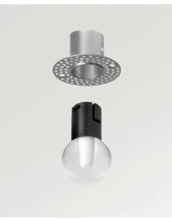 Alaska Trimless - Arkoslight - Lámpara empotrable trimless, esfera de vidrio Ø 5 cm