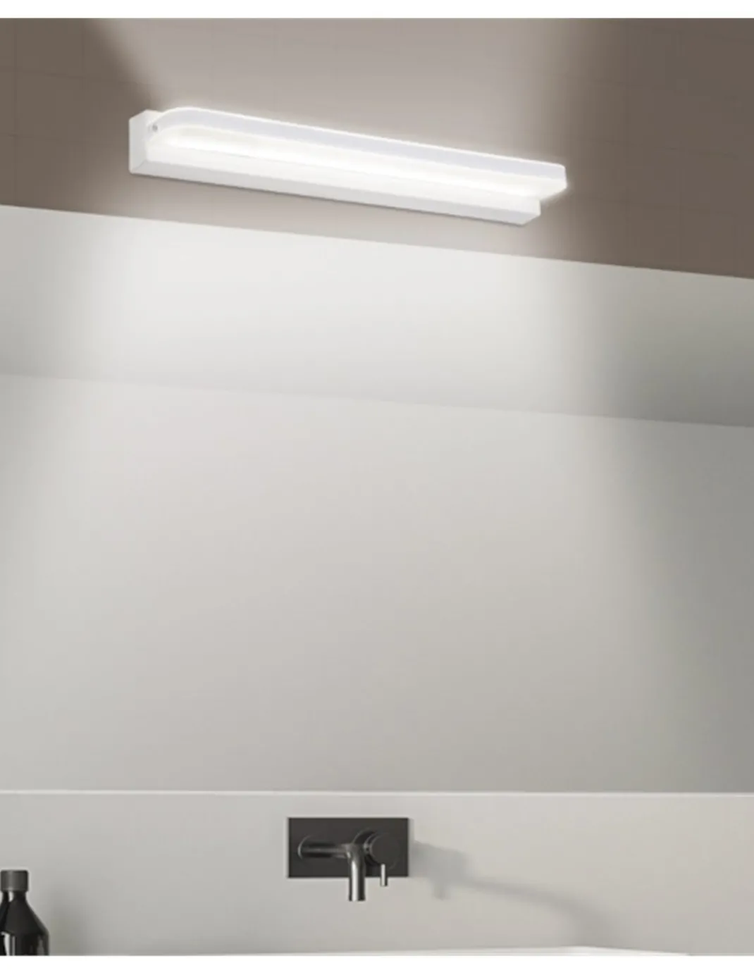 Aplique de baño Aero – AJP – Lámpara para espejos LED, acabado blanco