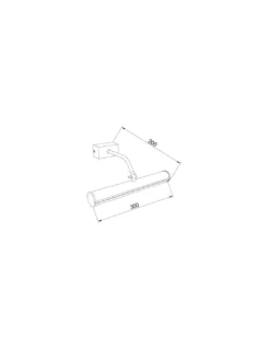 Aplique de cuadro 2 - Pujol - Aplique LED para iluminación de cuadros, dorado