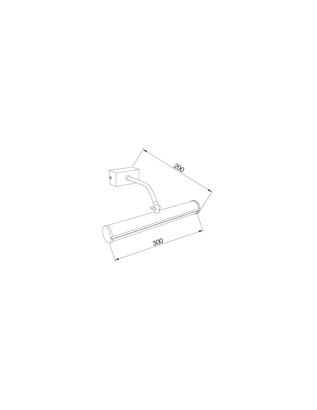 Aplique de cuadro 2 - Pujol - Aplique LED para iluminación de cuadros, dorado