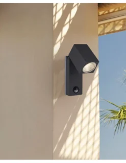 Aplique de exterior Cala - ACB - Proyector LED orientable con sensor de movimiento