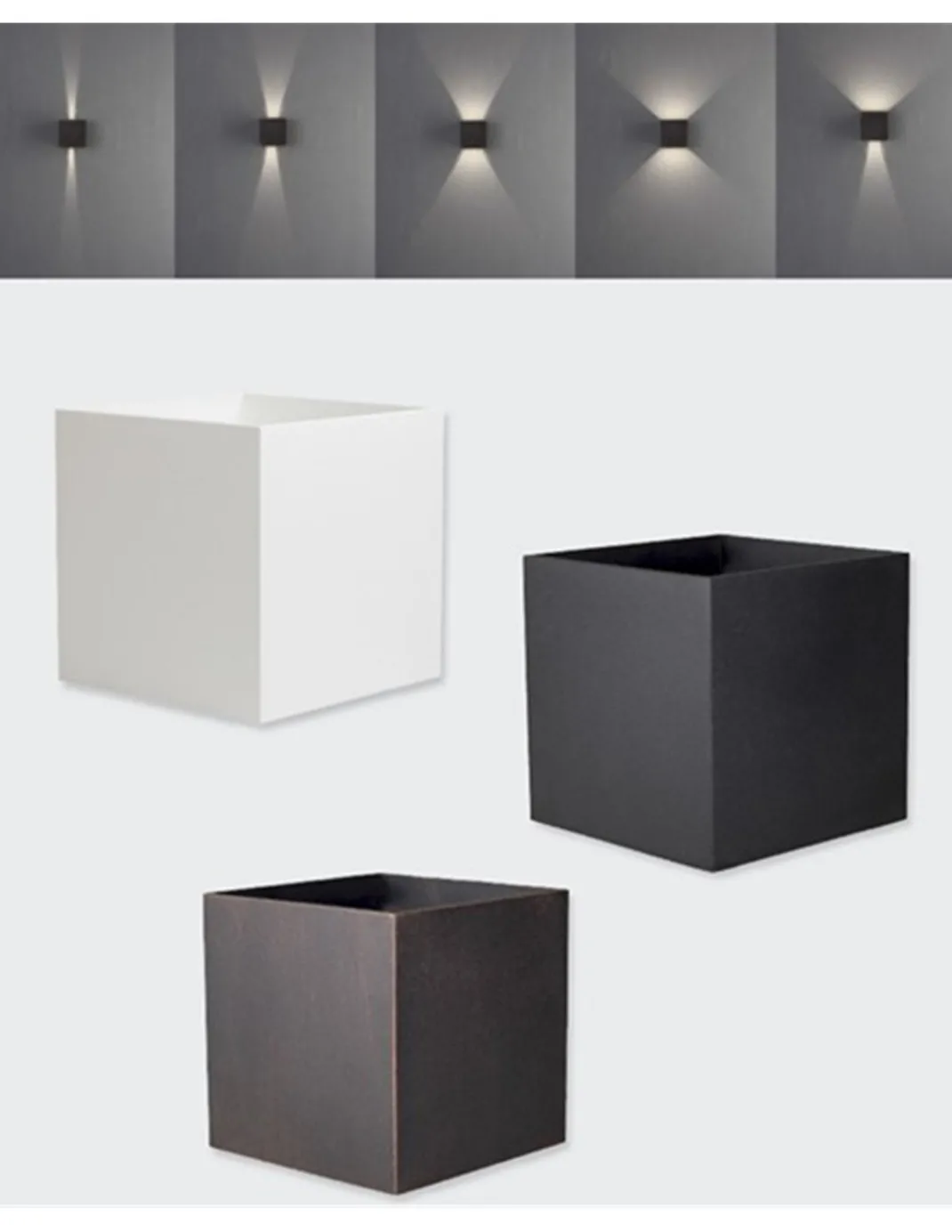 Aplique de exterior Cube - Conalux - Lámpara de pared cúbica