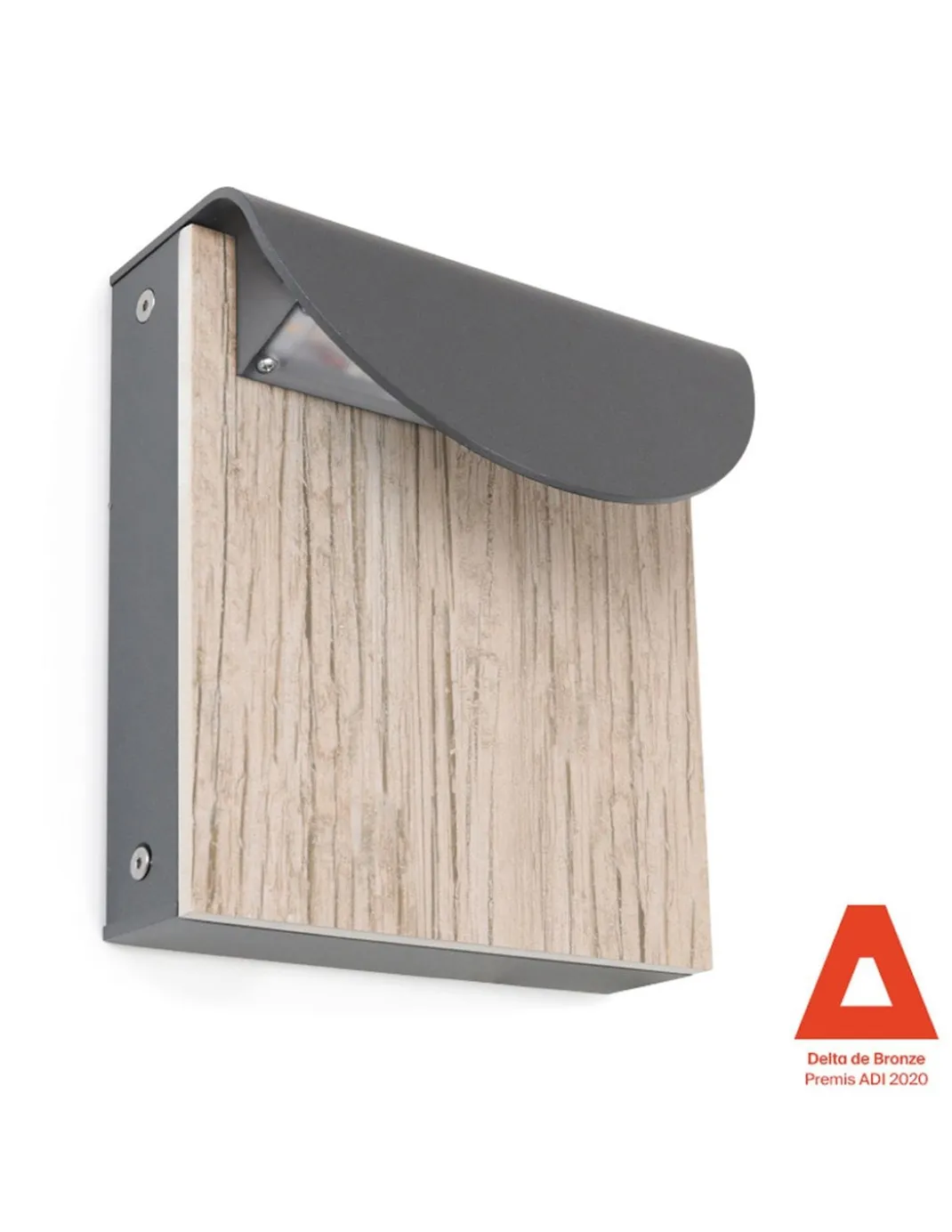 Aplique de exterior Dion - Novolux Lighting - Lámpara antracita con paneles decorativos