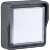 Aplique de exterior Pilot - Iberlamp - Diseño cuadrado en antracita