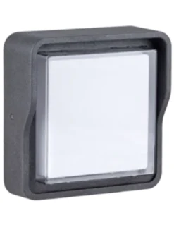 Aplique de exterior Pilot - Iberlamp - Diseño cuadrado en antracita