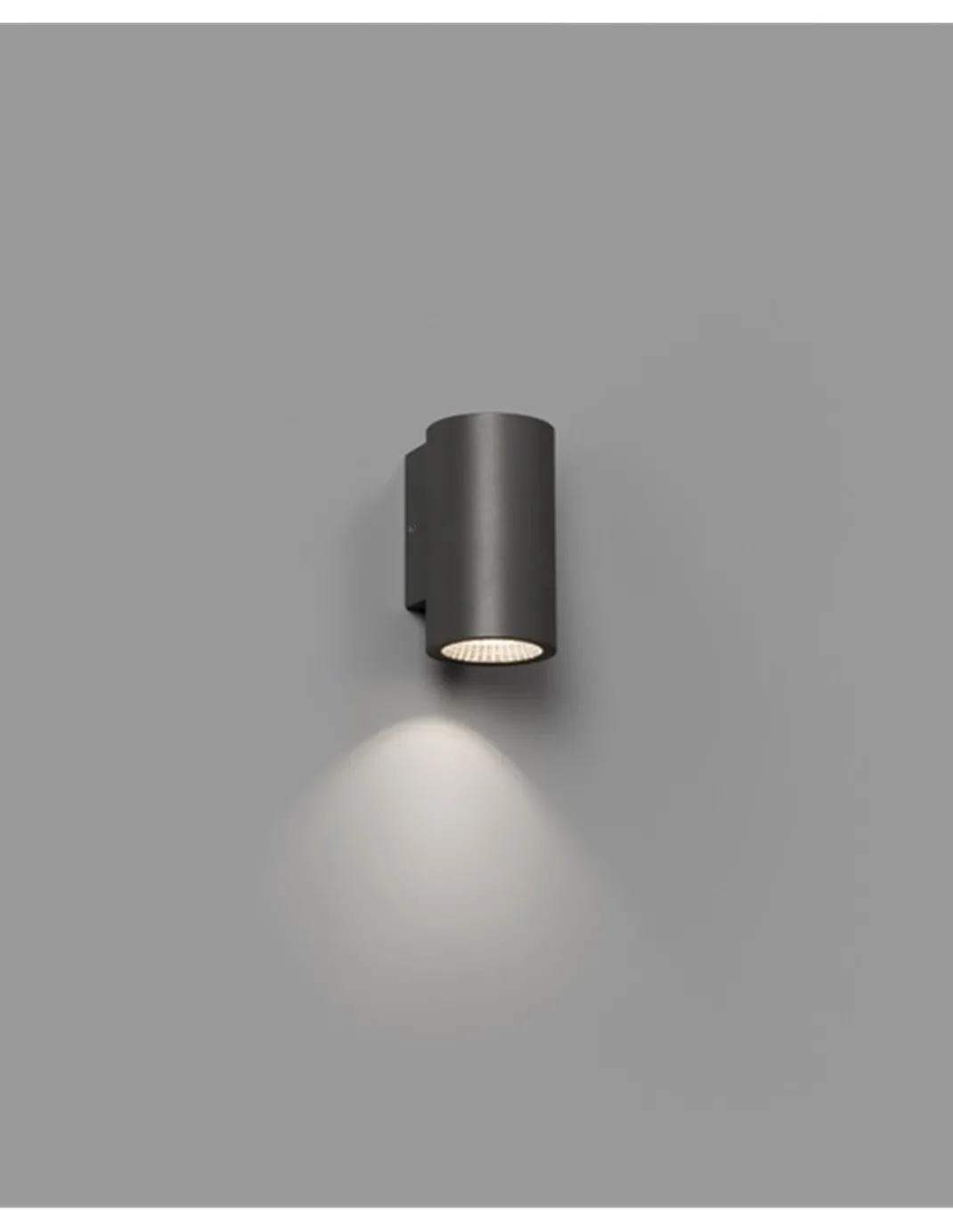 Aplique de exterior Thon 1L - Faro - Lámpara de pared gris LED, IP 55