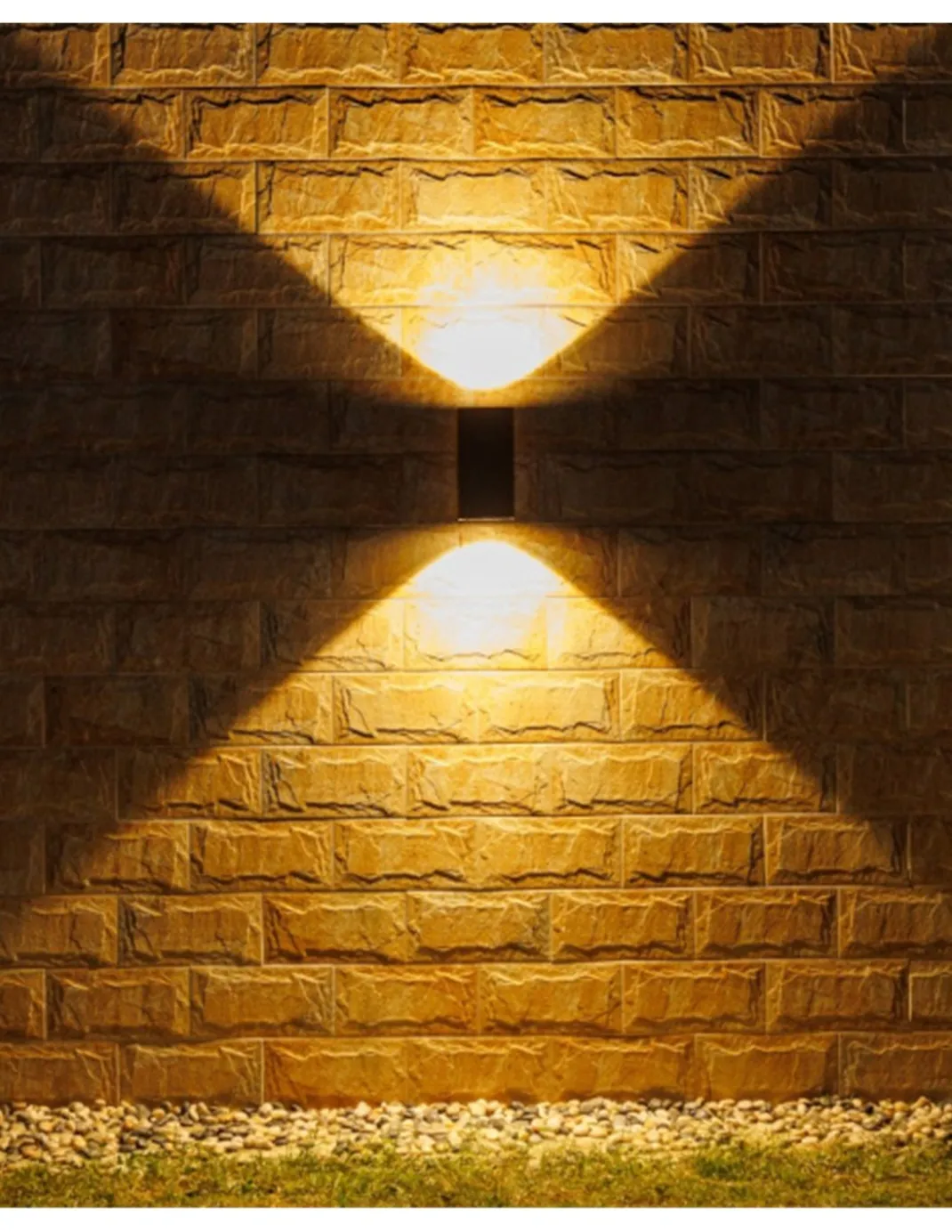 Aplique de exterior Tower - Iberlamp - Doble iluminación LED, acabado antracita