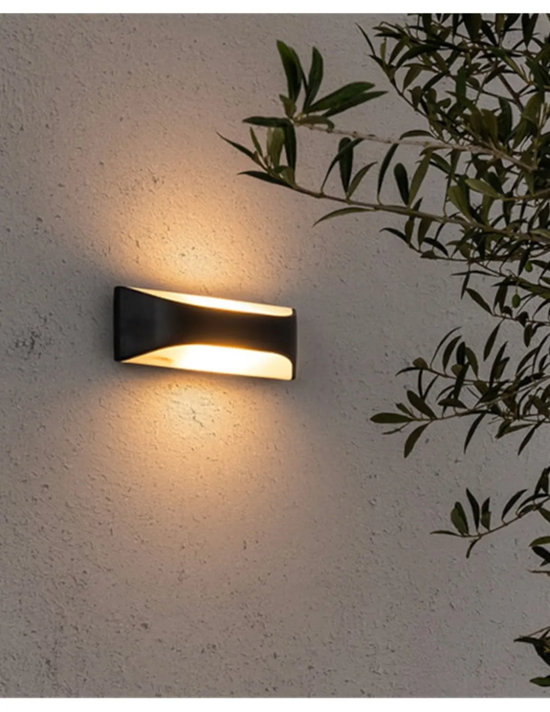 Aplique de exterior View - Faro - Lámpara de pared en gris oscuro, IP54