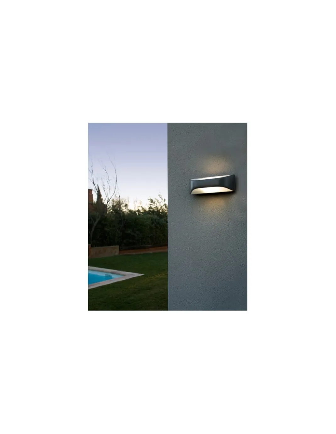 Aplique de exterior View - Faro - Lámpara de pared en gris oscuro, IP54
