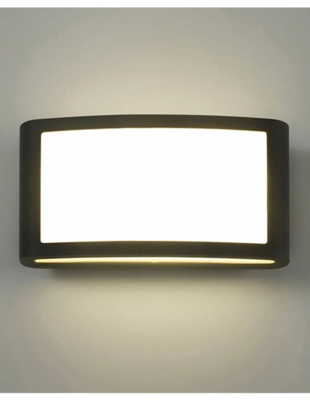 Aplique de exterior Zenitha - FORLIGHT - Lámpara de pared LED, negra