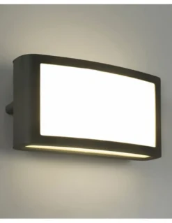 Aplique de exterior Zenitha - FORLIGHT - Lámpara de pared LED, negra