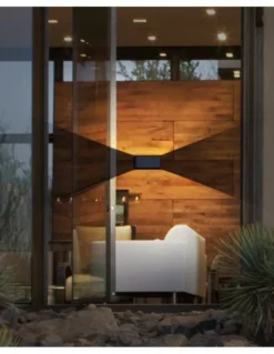 Aplique de exterior Zerouno - Iberlamp - Iluminación LED decorativa y bidireccional para terrazas