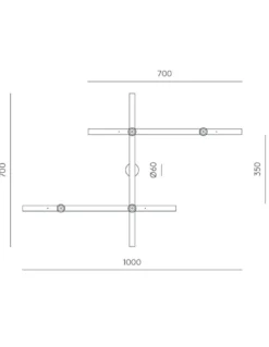 Aplique de pared Abby – Aromas – Lámpara de pared decorativa, Metal+Alabastro, LED 2700K