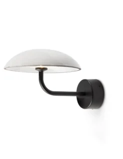 Aplique de pared Absidiola - Luxcambra - Lámpara de cerámica blanca