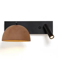 Aplique de pared Absis – Luxcambra – Lámpara con lector, diseño horizontal, lámpara de cerámica LED