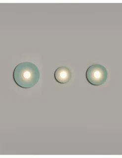 Aplique de pared Artic Circle - Milán - Pantalla cinta verde turquesa y crema