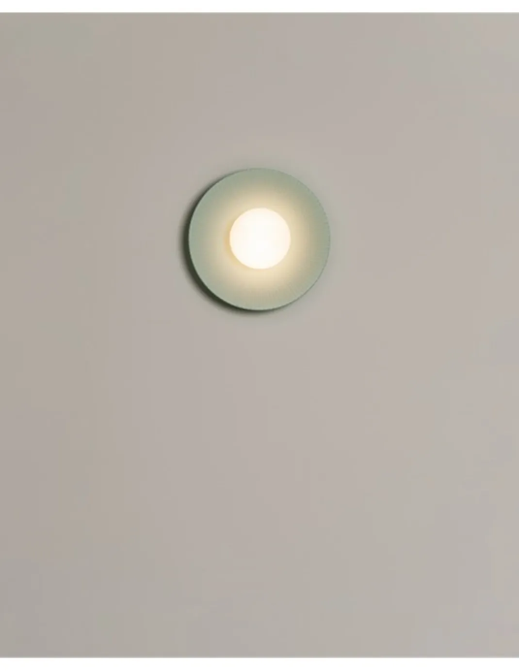 Aplique de pared Artic Circle - Milán - Pantalla cinta verde turquesa y crema