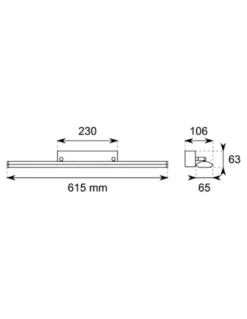 Aplique de pared Atila - Conalux - Lámpara para espejos de baño, IP44