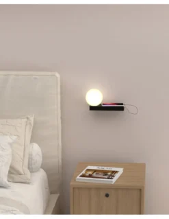 Aplique de pared Balance - Pujol - Lámpara minimalista tipo bola