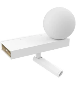 Aplique de pared Balance – Pujol – Lámpara de lectura, Tipo bola, Lector incluido