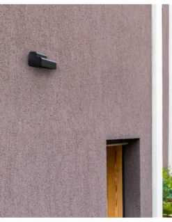 Aplique de pared Balic - Faro - Lámpara de exterior negra