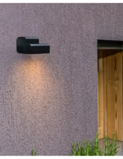 Aplique de pared Balic - Faro - Lámpara de exterior negra