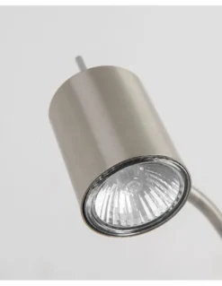 Aplique de pared Bas – FORLIGHT – Lámpara de lectura en níquel satinado, Brazo orientable