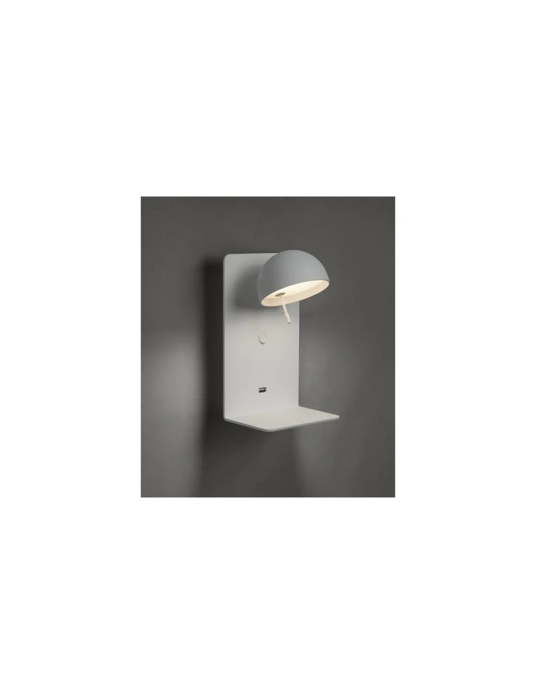 Aplique de pared Beddy - Bover - Lámpara de lectura orientable, bandeja y USB