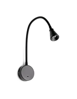 Aplique de pared Bel – Faro – Lámpara de lectura, brazo orientable, 3 colores