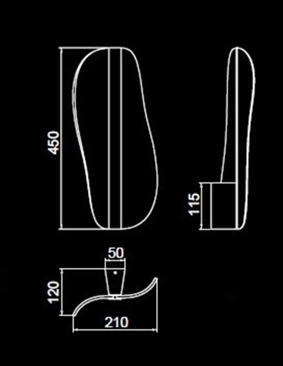 Aplique de pared Bianca – Mantra – Lámpara de pared decorativa, LED 3000K