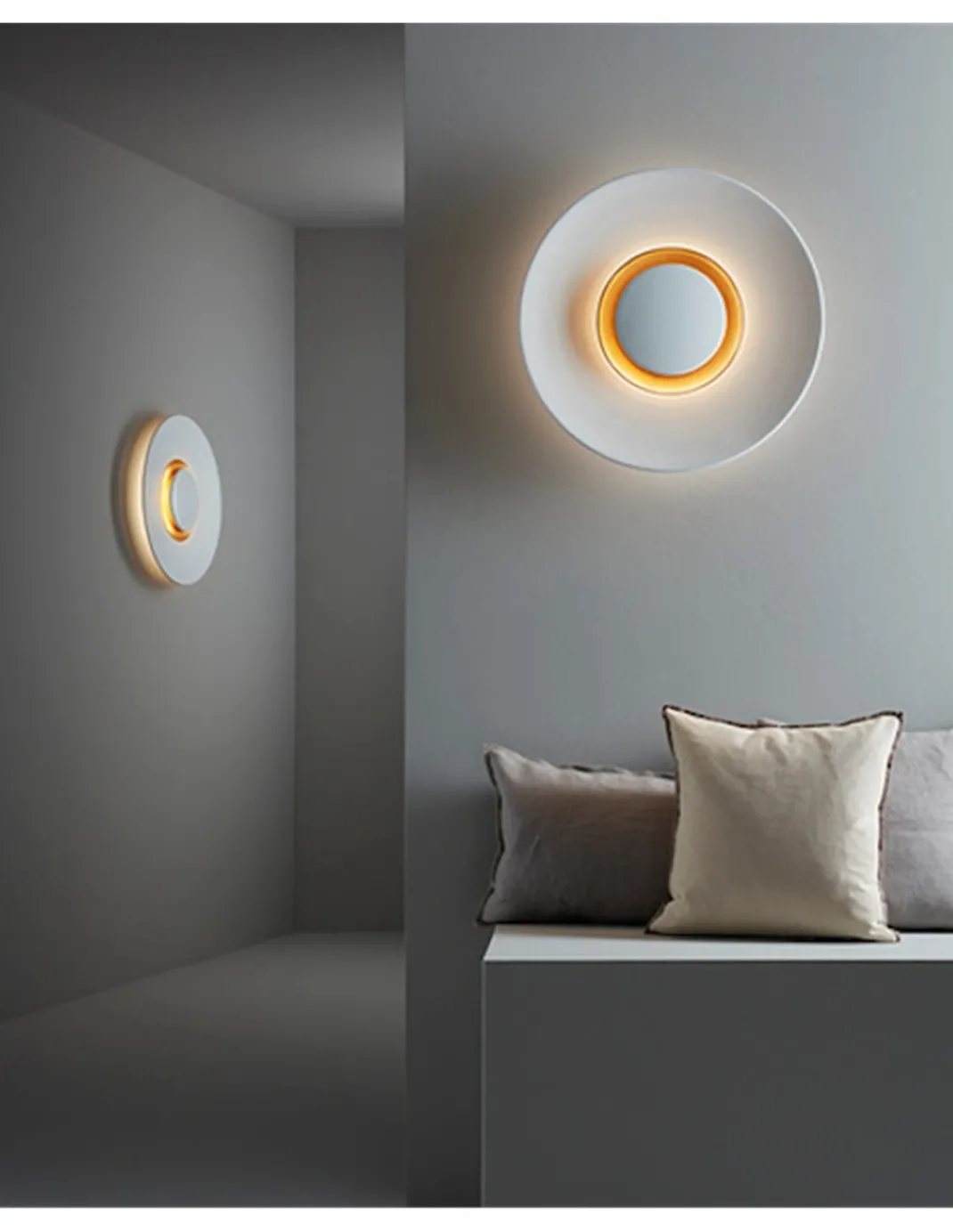 Aplique de pared Big Bang – LedsC4 – LED texturizado blanco
