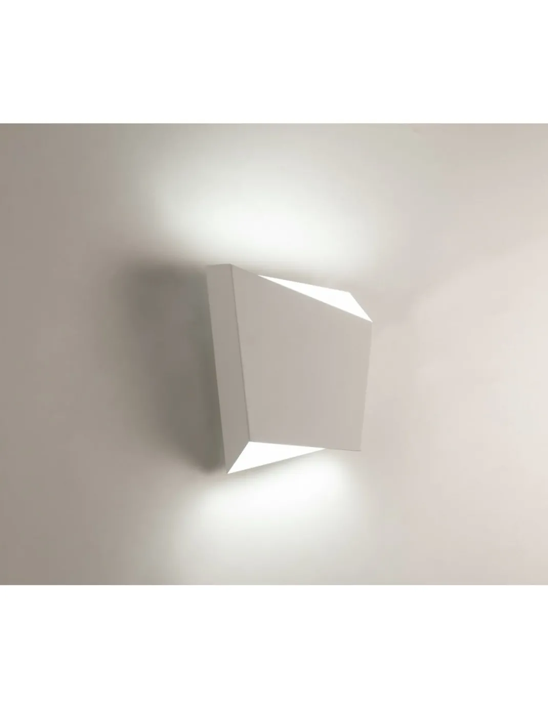 Aplique de pared blanco Asimetric - Mantra