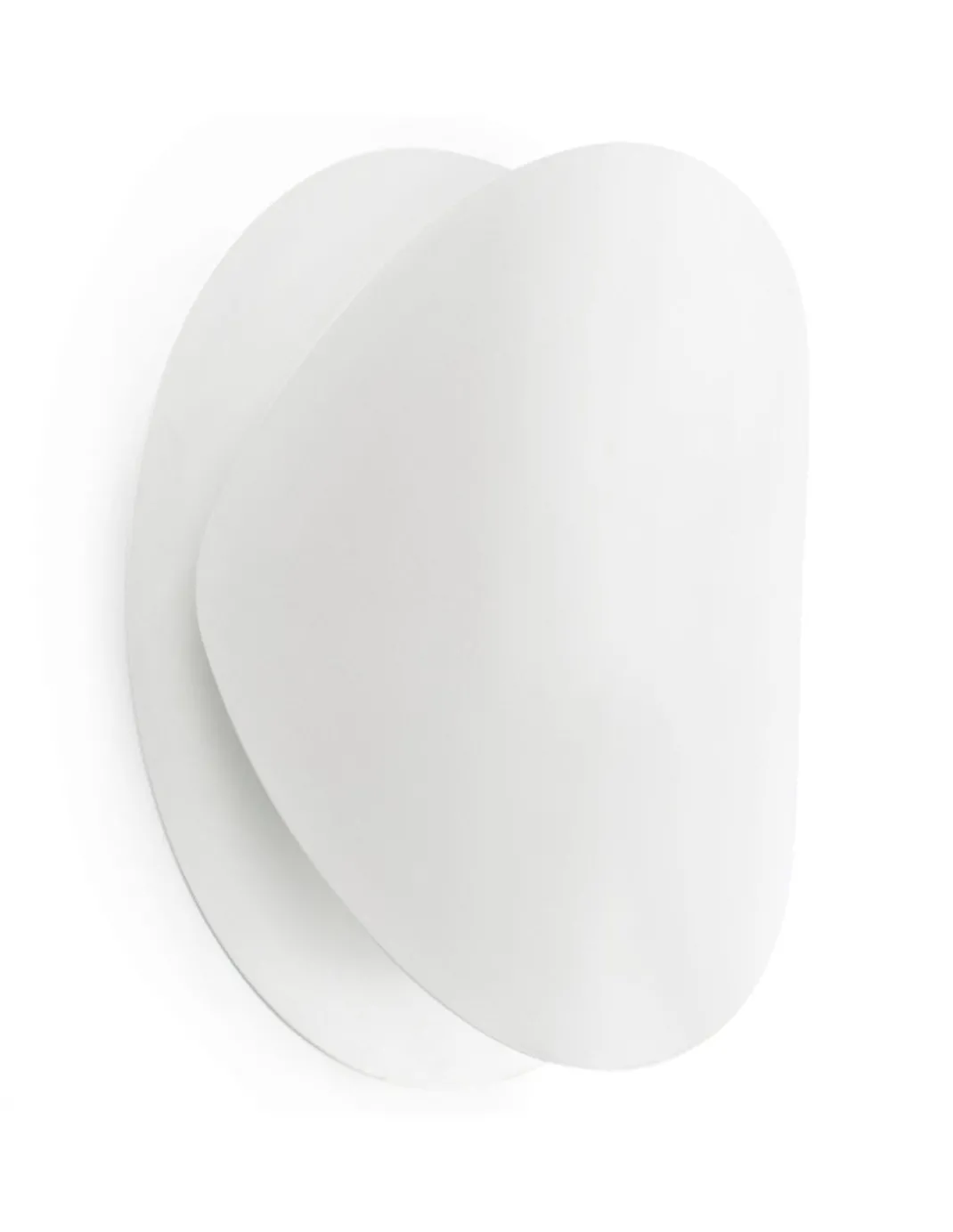 Aplique de pared blanco Ovo - Faro - Aplique orientable y decorativo, Ø 24 cm