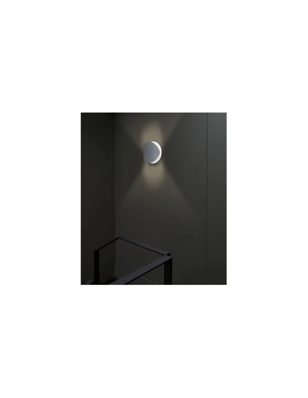 Aplique de pared blanco Ovo - Faro - Aplique orientable y decorativo, Ø 24 cm