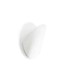 Aplique de pared blanco Ovo - Faro - Aplique orientable y decorativo, Ø 24 cm