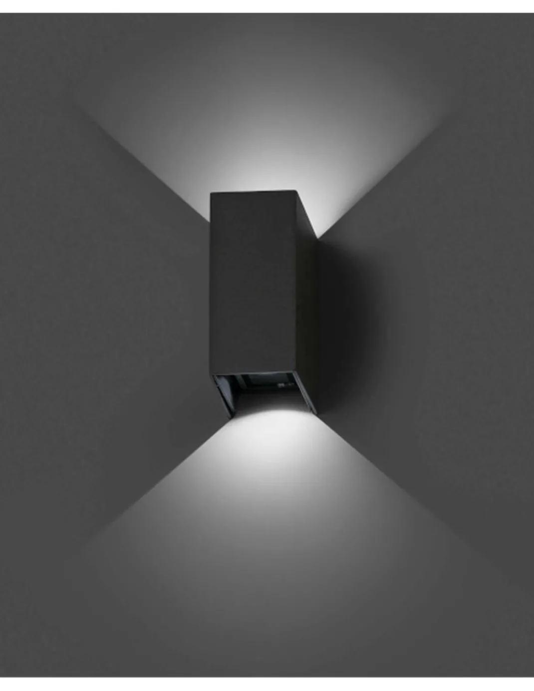 Aplique de pared Blind – Faro – Diseño moderno, Lámpara LED de exterior