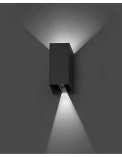 Aplique de pared Blind – Faro – Diseño moderno, Lámpara LED de exterior