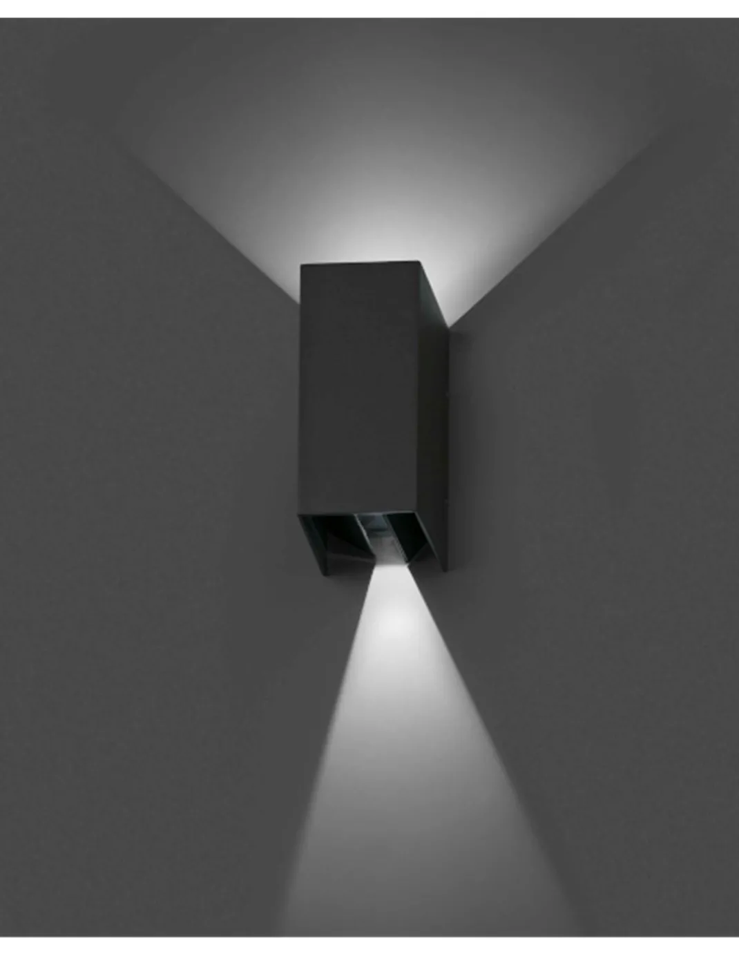 Aplique de pared Blind – Faro – Diseño moderno, Lámpara LED de exterior