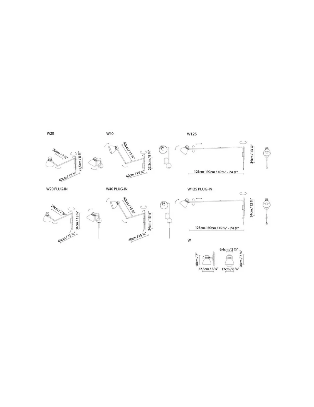 Aplique de pared Blux System Plug In - Blux