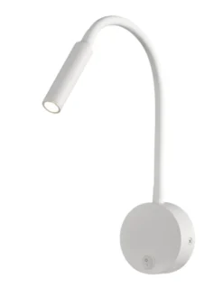 Aplique de pared Boavista – Mantra – Lámpara de pared con lector, Blanca, LED 3000K