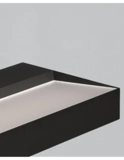 Aplique de pared Brick - ACB - LED integrado 20W-56W, 2380-7020 lm, difusor microprismático, acabado blanco y negro