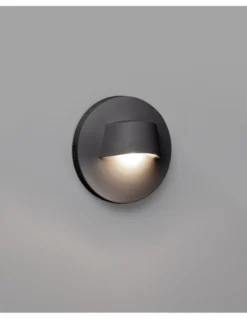 Aplique de pared Brow – Faro – Lámpara de exterior LED, acabado blanco o gris oscuro