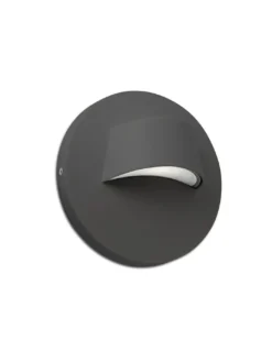 Aplique de pared Brow – Faro – Lámpara de exterior LED, acabado blanco o gris oscuro