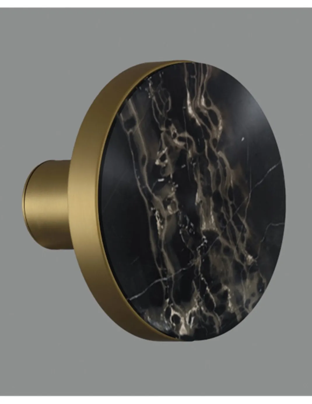Aplique de pared Chamaleon - ACB - Lámpara de mármol decorativa, Ø15 cm