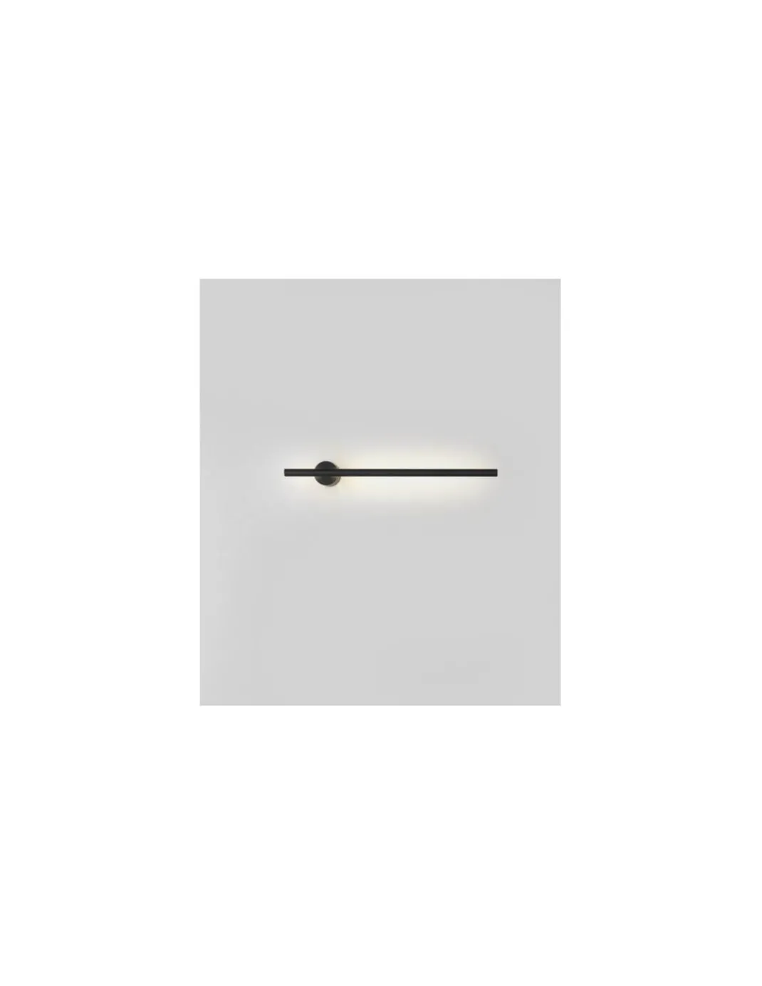 Aplique de pared Clock - Aromas - Lámpara de pared LED regulable, minimalista, negro mate