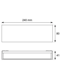 Aplique de pared 904 - Conalux - Lámpara de exterior rectangular
