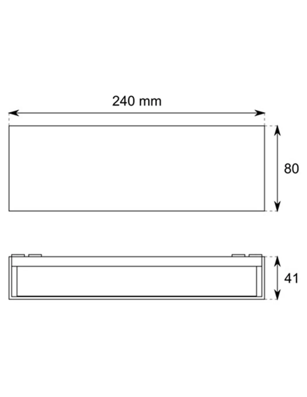 Aplique de pared 904 - Conalux - Lámpara de exterior rectangular