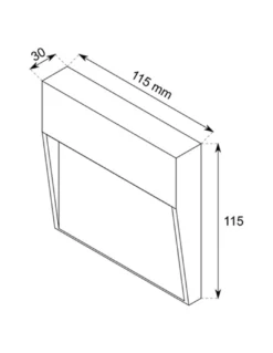 Aplique de pared 907 - Conalux - Lámpara de exterior cuadrada