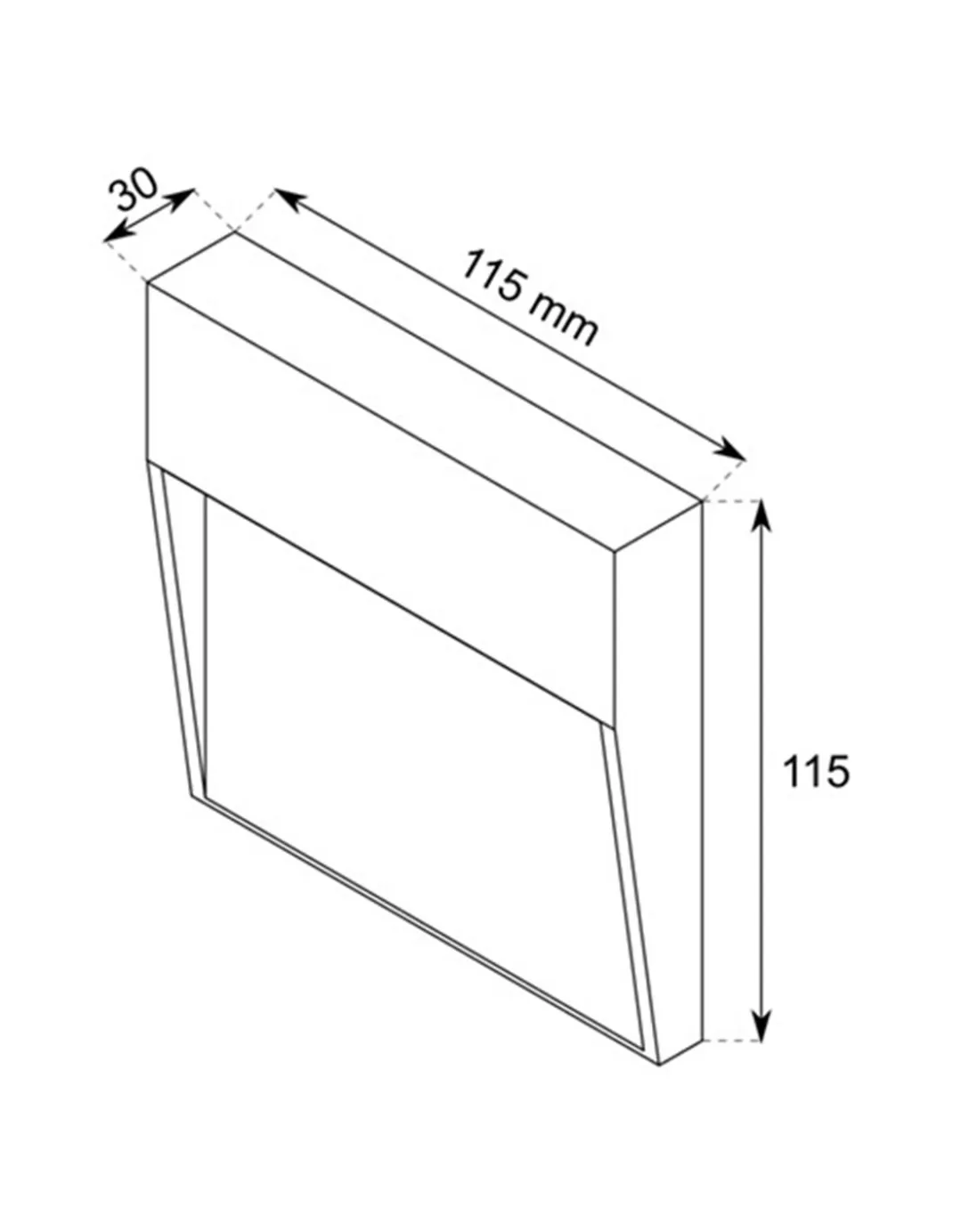 Aplique de pared 907 - Conalux - Lámpara de exterior cuadrada