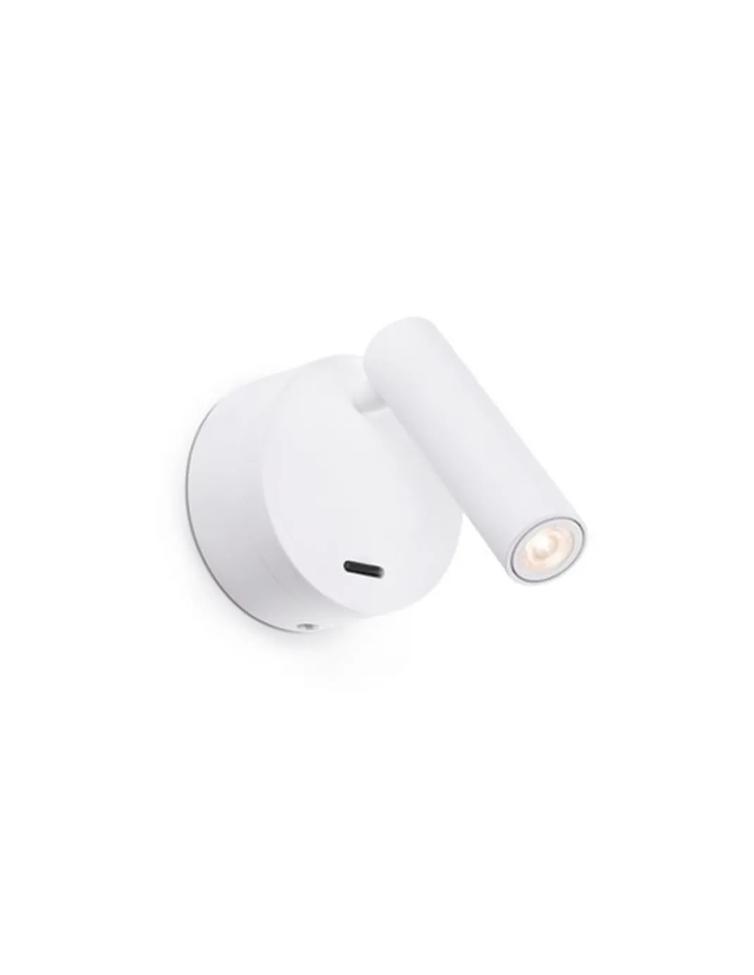 Aplique de pared con lector Boc - Faro - Luz de lectura orientable, incluye interruptor